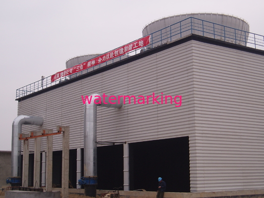 Industriële Vierkante Vorm Koeltoren met 55kw Motor 1500 M3/H