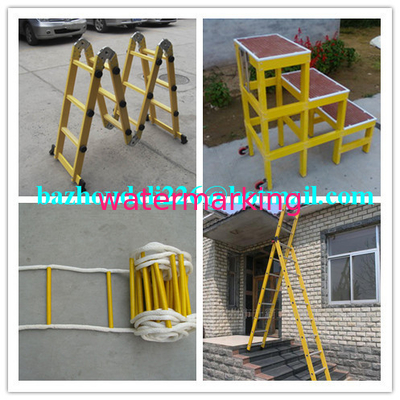 ladder& rechte ladder, Vierkante de Buis a-Vorm geïsoleerde ladders van FRP